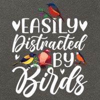 Bird Lovers Birdwatching Easy Distracted By Birds Birder Cotton Canvas Backpack