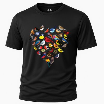 Birds Love Bird Watching Birder Nerd Wildlife Birdwatcher Cooling Performance Crew T-Shirt