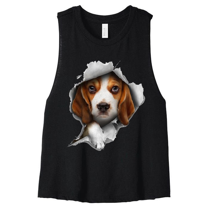 Beagle Lover Beagle Puppy Beagle Owner Beagle Women's Racerback Cropped Tank