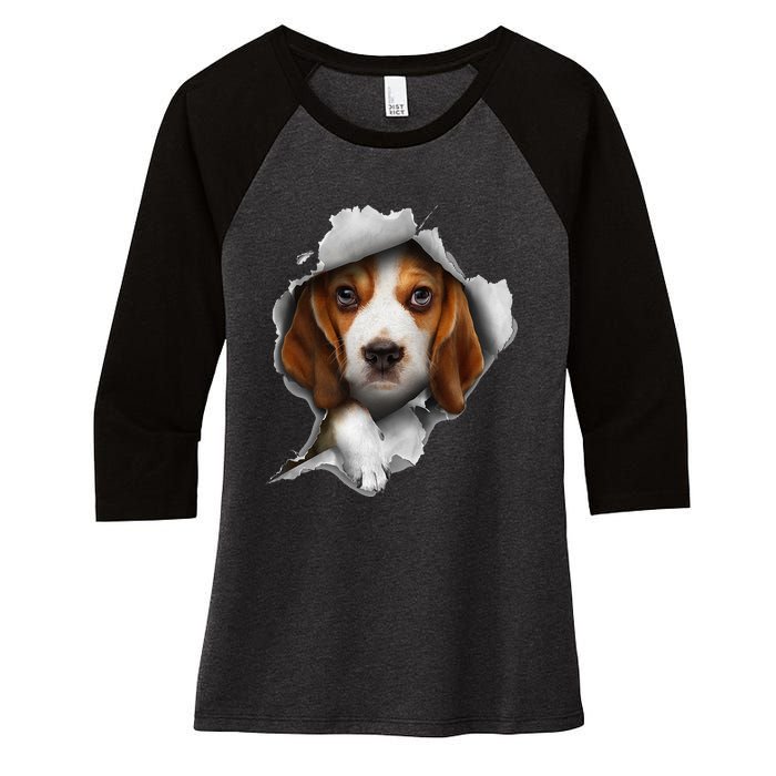 Beagle Lover Beagle Puppy Beagle Owner Beagle Women's Tri-Blend 3/4-Sleeve Raglan Shirt