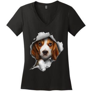 Beagle Lover Beagle Puppy Beagle Owner Beagle Women's V-Neck T-Shirt