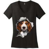 Beagle Lover Beagle Puppy Beagle Owner Beagle Women's V-Neck T-Shirt