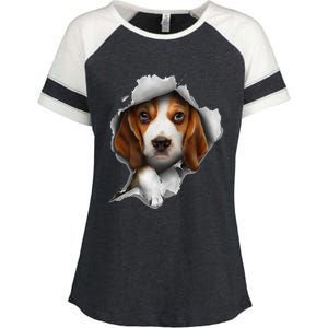 Beagle Lover Beagle Puppy Beagle Owner Beagle Enza Ladies Jersey Colorblock Tee