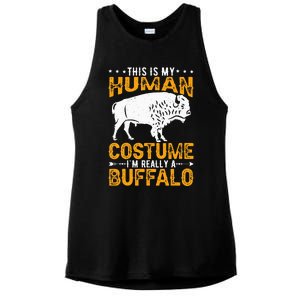 Buffalo Lover Bison Ladies PosiCharge Tri-Blend Wicking Tank