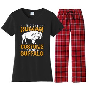 Buffalo Lover Bison Women's Flannel Pajama Set