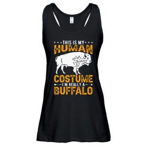 Buffalo Lover Bison Ladies Essential Flowy Tank