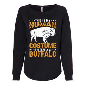 Buffalo Lover Bison Womens California Wash Sweatshirt