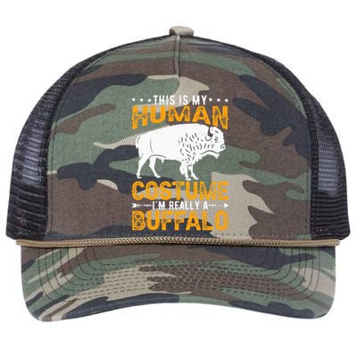 Buffalo Lover Bison Retro Rope Trucker Hat Cap