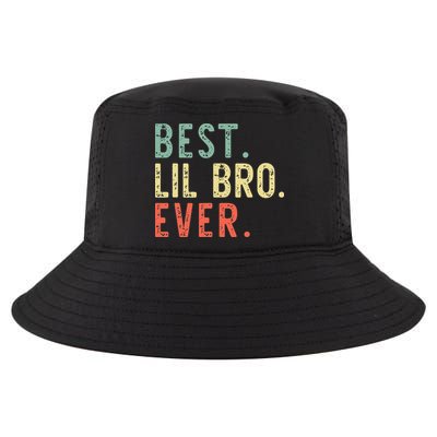 Best Lil Bro Ever Family Retro Vintage Little Brother Cool Comfort Performance Bucket Hat