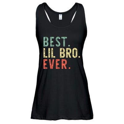 Best Lil Bro Ever Family Retro Vintage Little Brother Ladies Essential Flowy Tank