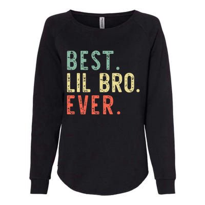 Best Lil Bro Ever Family Retro Vintage Little Brother Womens California Wash Sweatshirt