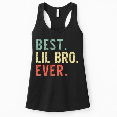 Best Lil Bro Ever Family Retro Vintage Little Brother Womens Tank Top