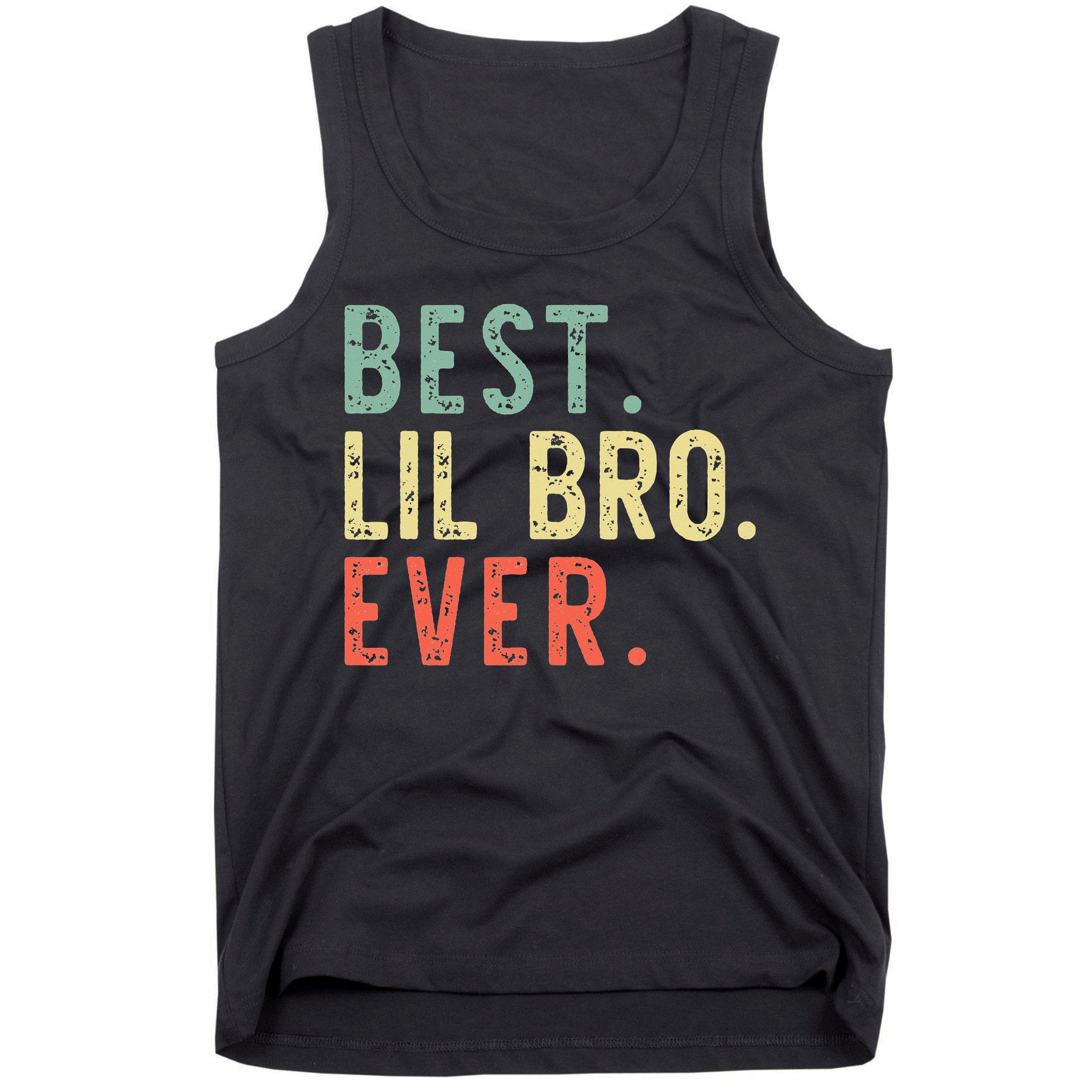 Best Lil Bro Ever Family Retro Vintage Little Brother Tank Top