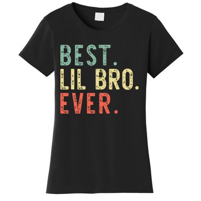 Best Lil Bro Ever Family Retro Vintage Little Brother Women's T-Shirt