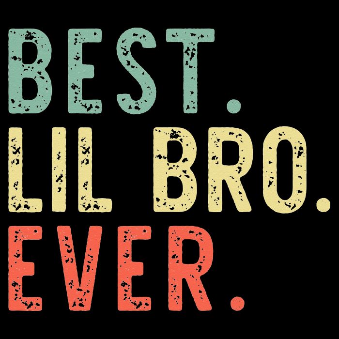 Best Lil Bro Ever Family Retro Vintage Little Brother Kids T-Shirt