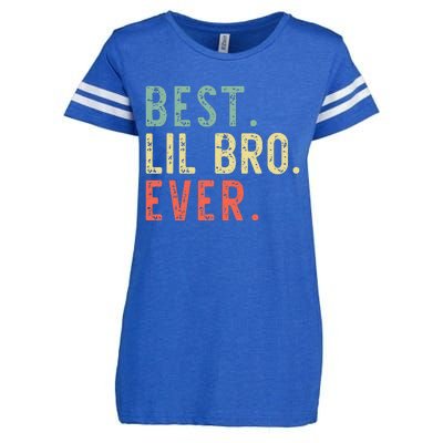 Best Lil Bro Ever Family Retro Vintage Little Brother Enza Ladies Jersey Football T-Shirt