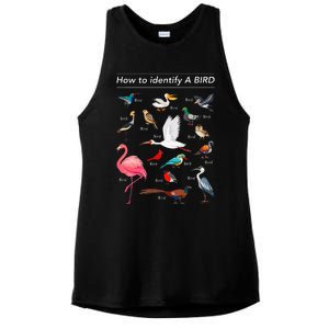 Birdwatcher Lover Birdwatching How To Identify A Bird Ladies PosiCharge Tri-Blend Wicking Tank