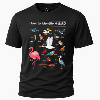 Birdwatcher Lover Birdwatching How To Identify A Bird Cooling Performance Crew T-Shirt