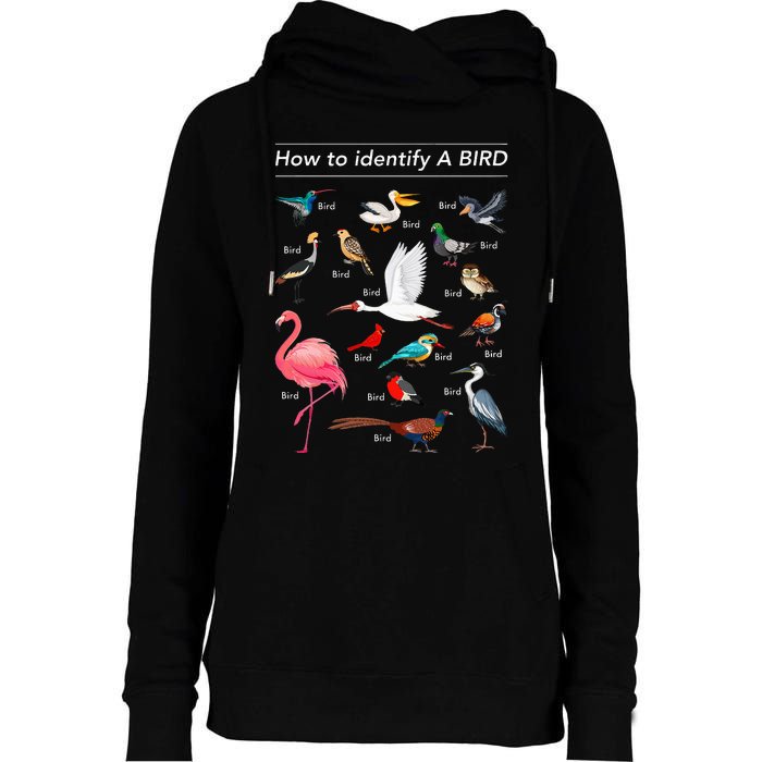 Birdwatcher Lover Birdwatching How To Identify A Bird Womens Funnel Neck Pullover Hood