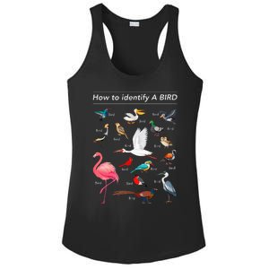 Birdwatcher Lover Birdwatching How To Identify A Bird Ladies PosiCharge Competitor Racerback Tank