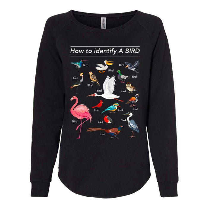 Birdwatcher Lover Birdwatching How To Identify A Bird Womens California Wash Sweatshirt