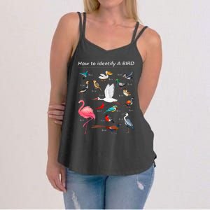 Birdwatcher Lover Birdwatching How To Identify A Bird Women's Strappy Tank