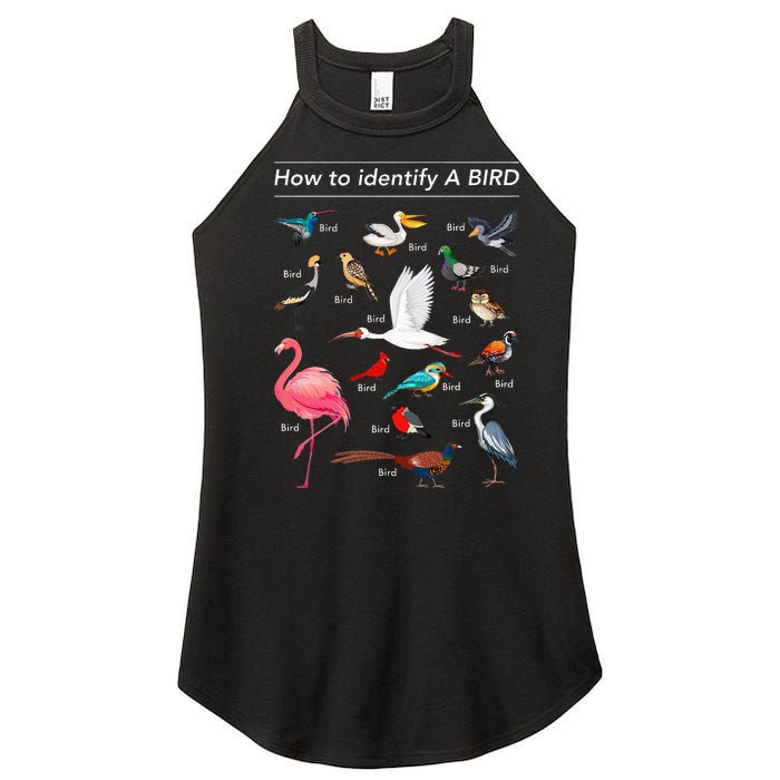 Birdwatcher Lover Birdwatching How To Identify A Bird Women's Perfect Tri Rocker Tank