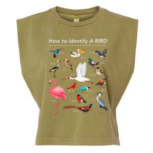 Birdwatcher Lover Birdwatching How To Identify A Bird Garment-Dyed Women's Muscle Tee