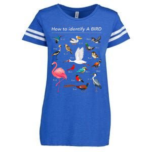 Birdwatcher Lover Birdwatching How To Identify A Bird Enza Ladies Jersey Football T-Shirt