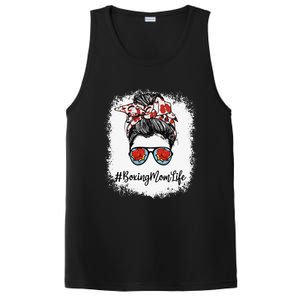 Bleached Life Boxing Mom Leopard Messy Bun Glasses PosiCharge Competitor Tank