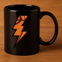 Basketball Lightning Basketball Mom Dad Game Day 11oz C Handle Ceramic Mug