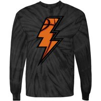 Basketball Lightning Basketball Mom Dad Game Day Tie-Dye Long Sleeve Shirt