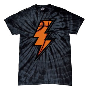 Basketball Lightning Basketball Mom Dad Game Day Tie-Dye T-Shirt