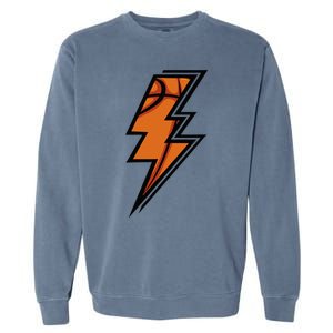 Basketball Lightning Basketball Mom Dad Game Day Garment-Dyed Sweatshirt