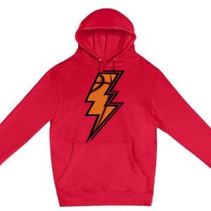 Basketball Lightning Basketball Mom Dad Game Day Premium Pullover Hoodie