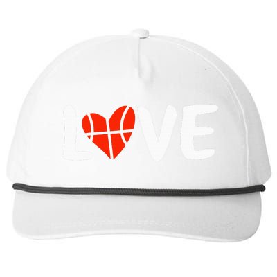 Basketball Love Snapback Five-Panel Rope Hat