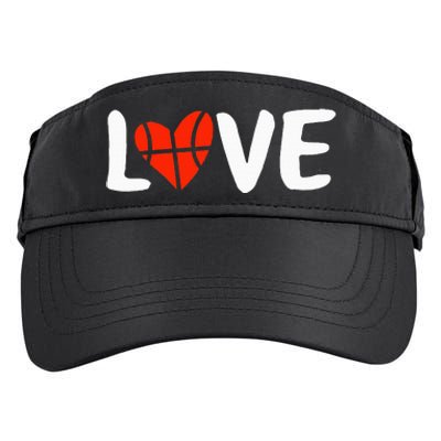 Basketball Love Adult Drive Performance Visor