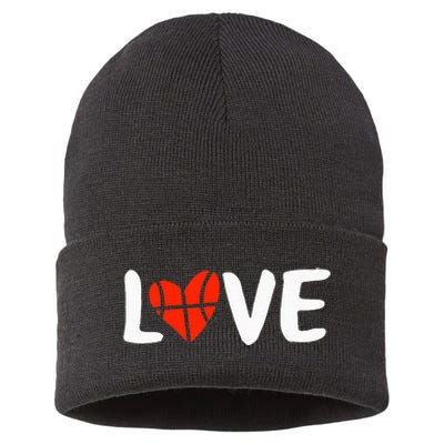 Basketball Love Sustainable Knit Beanie