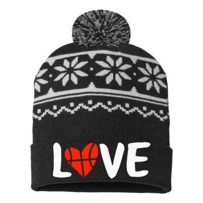 Basketball Love USA-Made Snowflake Beanie