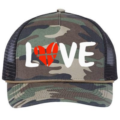 Basketball Love Retro Rope Trucker Hat Cap