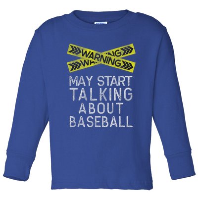 Baseball Lover Baseball Player Toddler Long Sleeve Shirt