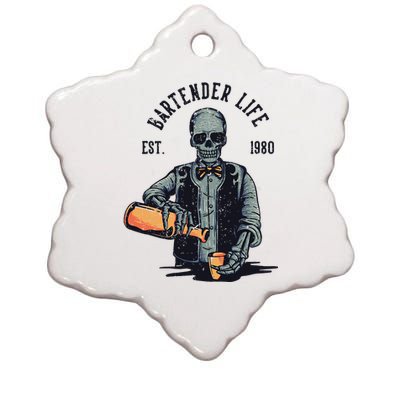 Bartender Life Ceramic Star Ornament