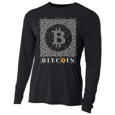 Bitcoin Logo Cooling Performance Long Sleeve Crew