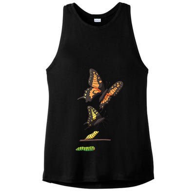 Butterfly Lifecycle Ladies PosiCharge Tri-Blend Wicking Tank