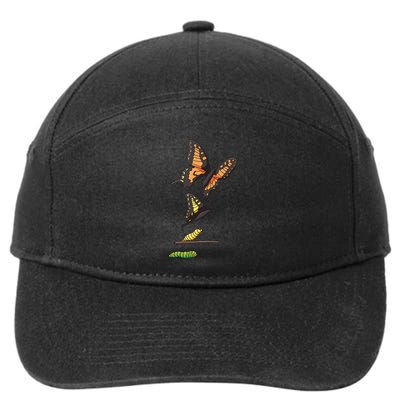 Butterfly Lifecycle 7-Panel Snapback Hat