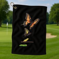 Butterfly Lifecycle Golf Towel