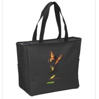 Butterfly Lifecycle Zip Tote Bag