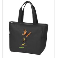 Butterfly Lifecycle Zip Tote Bag