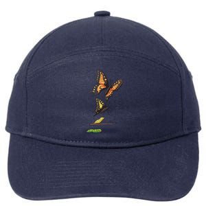 Butterfly Lifecycle 7-Panel Snapback Hat