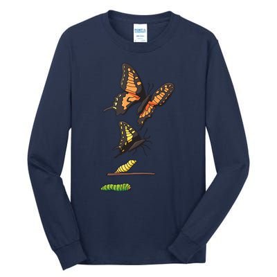 Butterfly Lifecycle Tall Long Sleeve T-Shirt